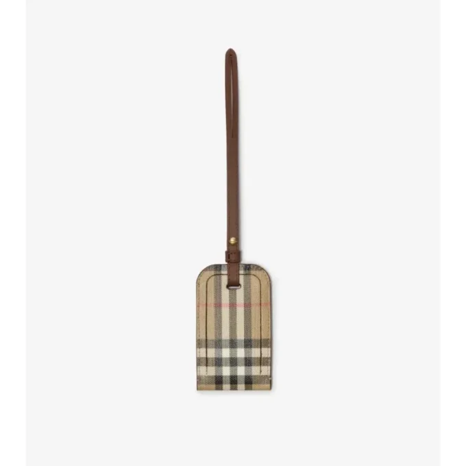 Etykieta bagażowa w kratkę
