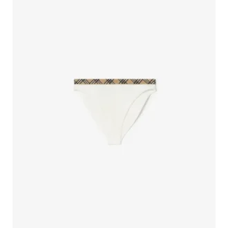 Figi bikini z wykończeniem w kratkę