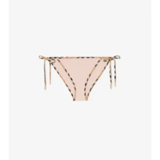 Figi bikini z wykończeniem w kratkę