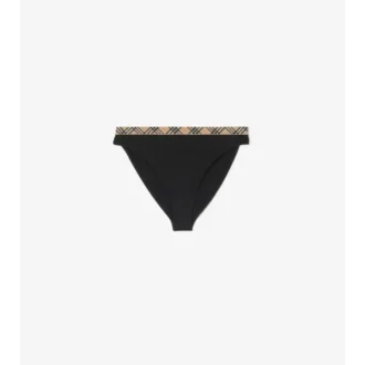 Figi bikini z wykończeniem w kratkę