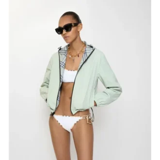 Figi bikini z wykończeniem w kratkę