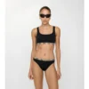 Figi bikini z wykończeniem w kratkę Figi bikini z wykończeniem w kratkę