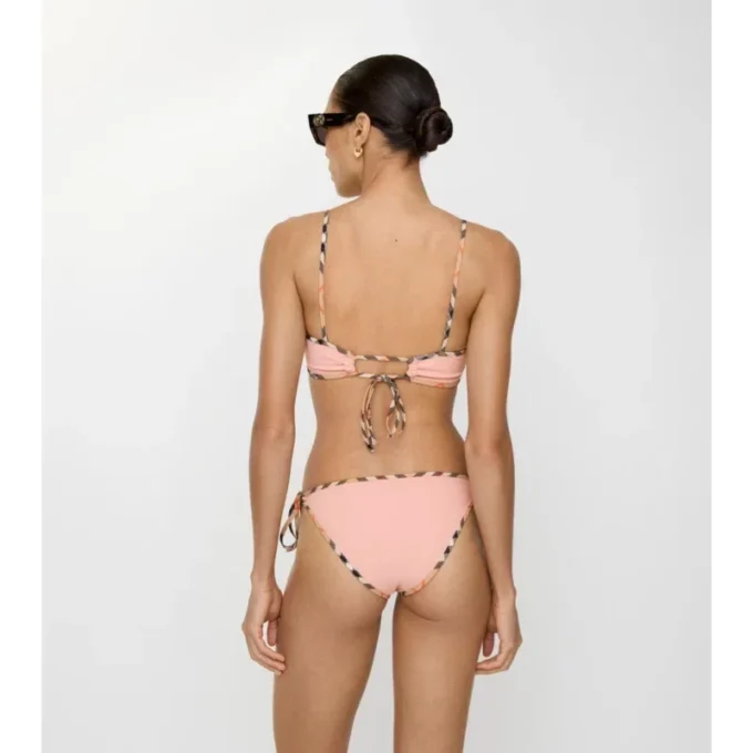 Figi bikini z wykończeniem w kratkę Figi bikini z wykończeniem w kratkę