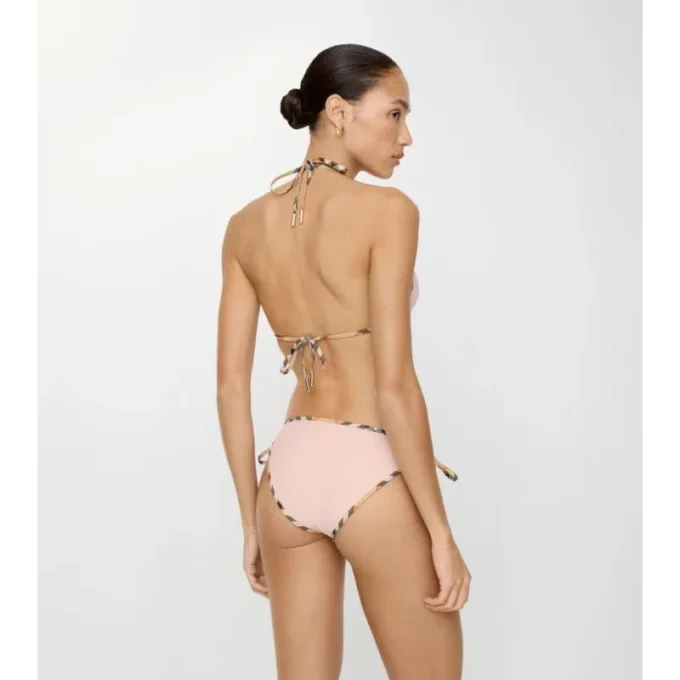 Figi bikini z wykończeniem w kratkę Figi bikini z wykończeniem w kratkę