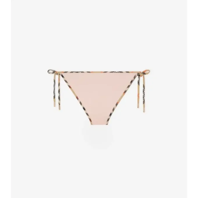 Figi bikini z wykończeniem w kratkę Figi bikini z wykończeniem w kratkę