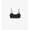 Górka bikini z wykończeniem w kratkę