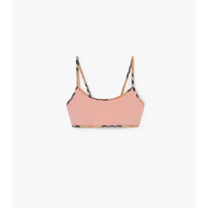 Górka bikini z wykończeniem w kratkę Górka bikini z wykończeniem w kratkę