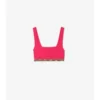 Górka bikini z wykończeniem w kratkę Górka bikini z wykończeniem w kratkę