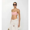 Górka bikini z wykończeniem w kratkę Górka bikini z wykończeniem w kratkę