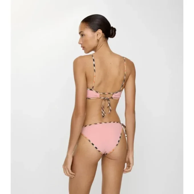 Górka bikini z wykończeniem w kratkę Górka bikini z wykończeniem w kratkę