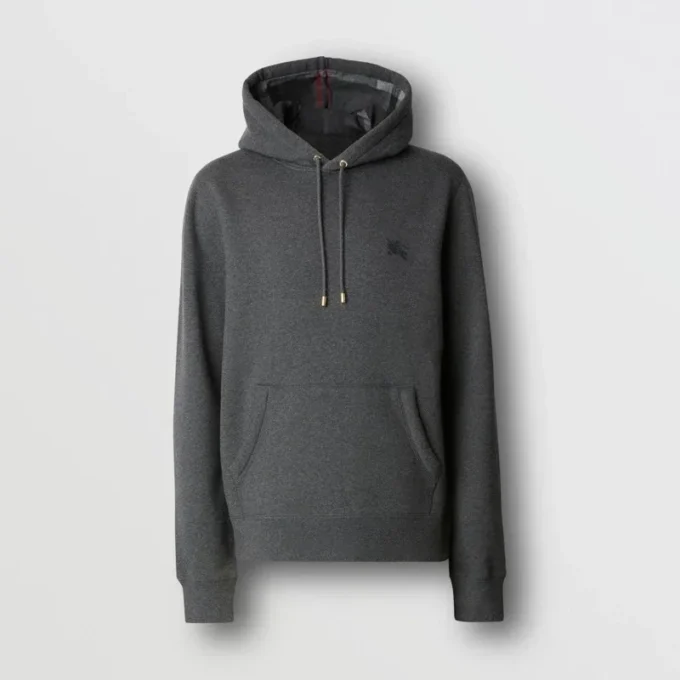 Hoodie z haftem z mieszanki bawełny EKD Hoodie z haftem z mieszanki bawełny EKD