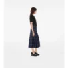 Kilt midi z wełny w kratę