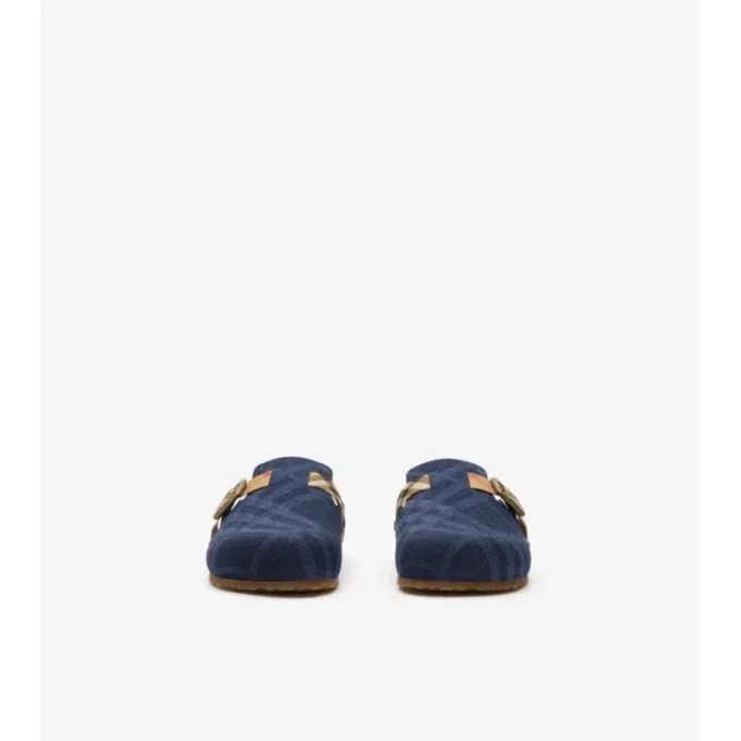 Klapki Urchin z jeansu w kratkę Klapki Urchin z jeansu w kratkę