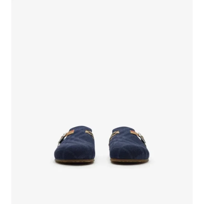 Klapki Urchin z jeansu w kratkę Klapki Urchin z jeansu w kratkę