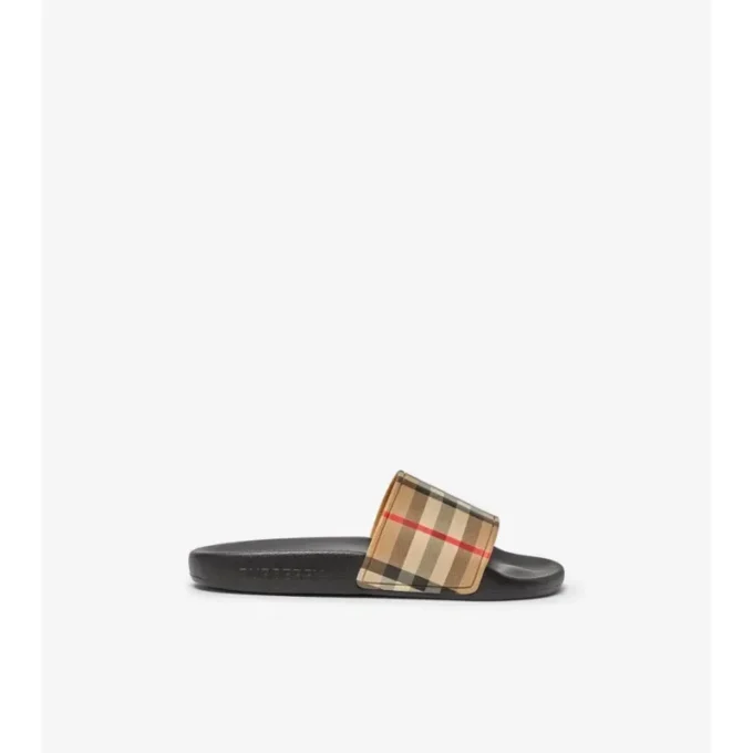 Klapki Vintage Check w stylu vintage