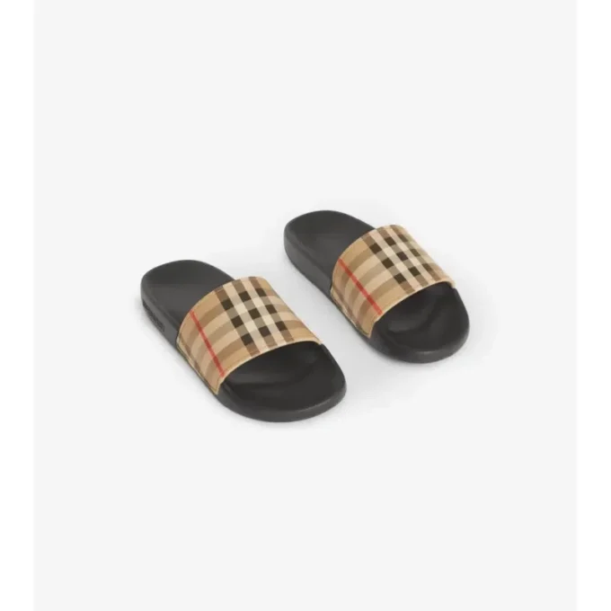 Klapki Vintage Check w stylu vintage
