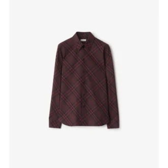 Koszula bawełniana w kratę o kroju slim fit