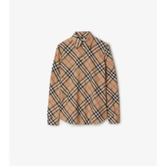 Koszula bawełniana w kratę o kroju slim fit