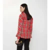 Koszula bawełniana w kratę o kroju slim fit