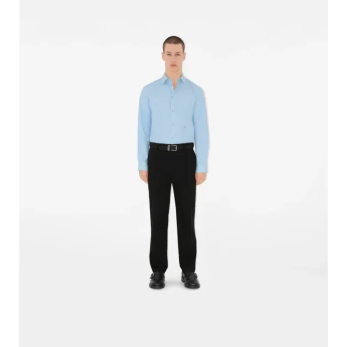 Koszula formalna z bawełnianej popeliny o kroju slim fit Koszula formalna z bawełnianej popeliny o kroju slim fit