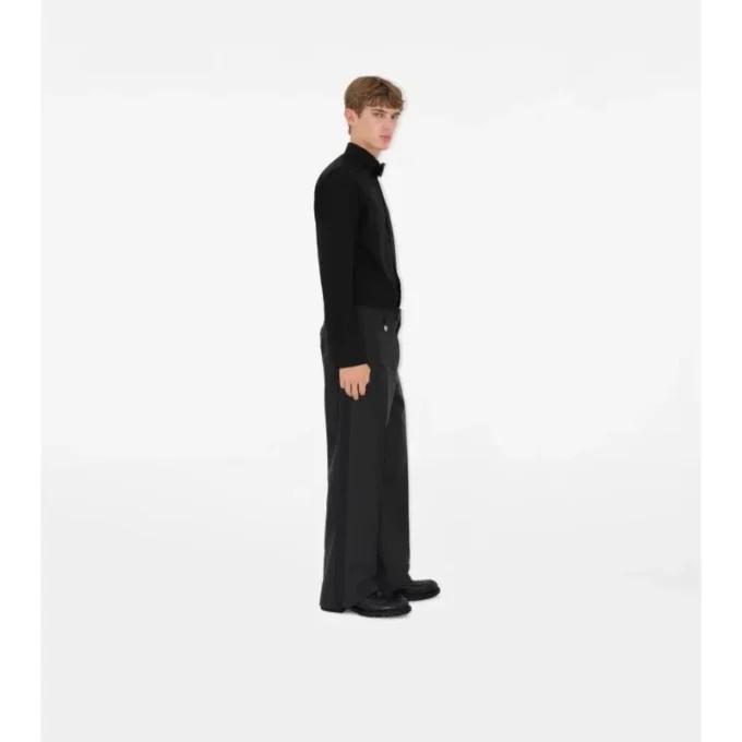 Koszula smokingowa z bawełny i jedwabiu o kroju slim fit Koszula smokingowa z bawełny i jedwabiu o kroju slim fit