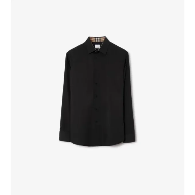 Koszula z elastycznej bawełny o kroju slim fit Koszula z elastycznej bawełny o kroju slim fit