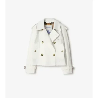 Krótka kurtka trenczowa Mayfair z Tropical Gabardine