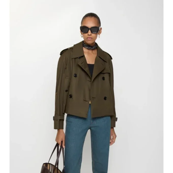 Krótka kurtka trenczowa Mayfair z Tropical Gabardine Krótka kurtka trenczowa Mayfair z Tropical Gabardine