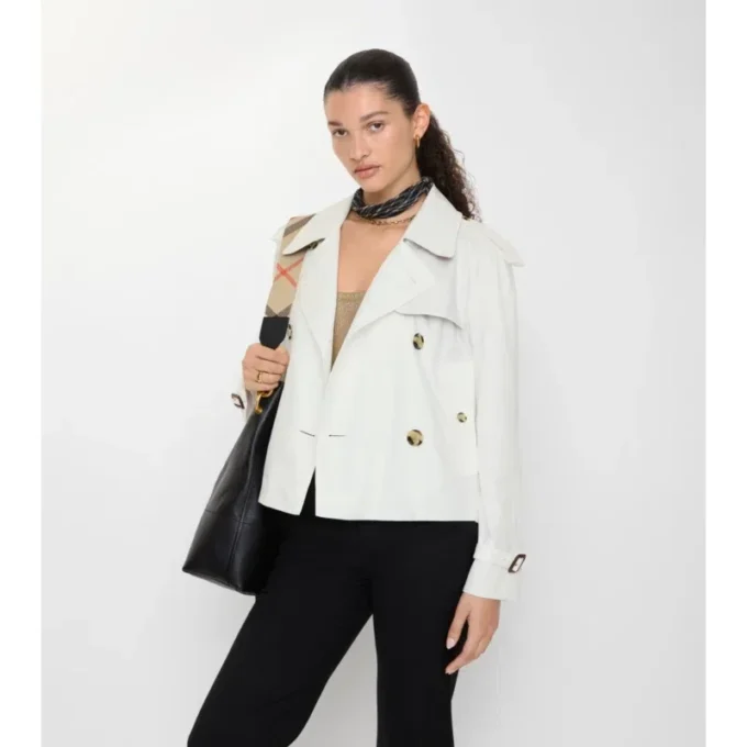 Krótka kurtka trenczowa Mayfair z Tropical Gabardine Krótka kurtka trenczowa Mayfair z Tropical Gabardine