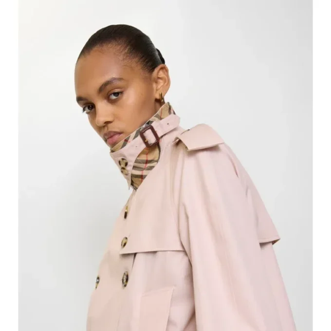 Krótka kurtka trenczowa Mayfair z Tropical Gabardine