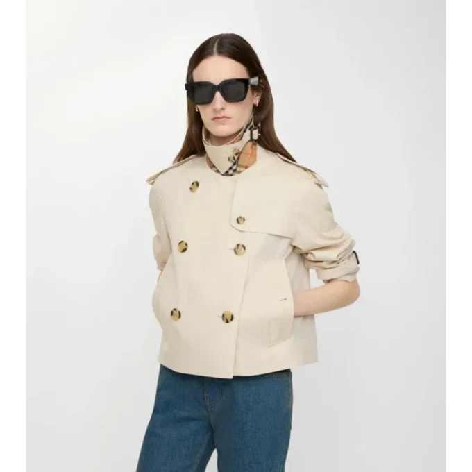 Krótka kurtka trenczowa Mayfair z Tropical Gabardine Krótka kurtka trenczowa Mayfair z Tropical Gabardine