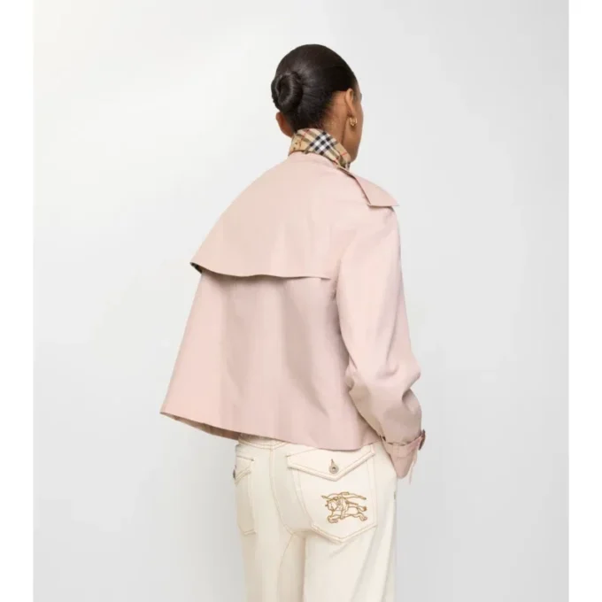 Krótka kurtka trenczowa Mayfair z Tropical Gabardine