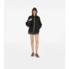 Krótka nylonowa kurtka typu parka w kratkę Krótka nylonowa kurtka typu parka w kratkę
