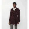 Krótki Fitzrovia Trench Coat z gabardyny