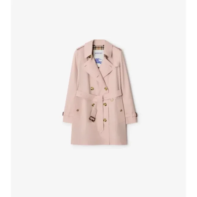 Krótki Kensington Trench Coat z Tropical Gabardine Krótki Kensington Trench Coat z Tropical Gabardine