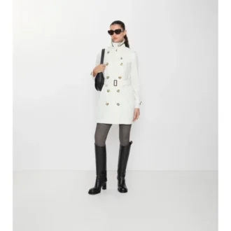 Krótki Kensington Trench Coat z Tropical Gabardine