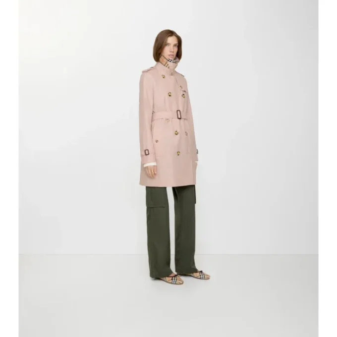 Krótki Kensington Trench Coat z Tropical Gabardine Krótki Kensington Trench Coat z Tropical Gabardine