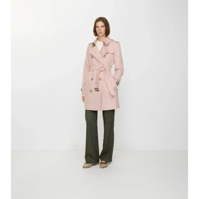 Krótki Kensington Trench Coat z Tropical Gabardine Krótki Kensington Trench Coat z Tropical Gabardine