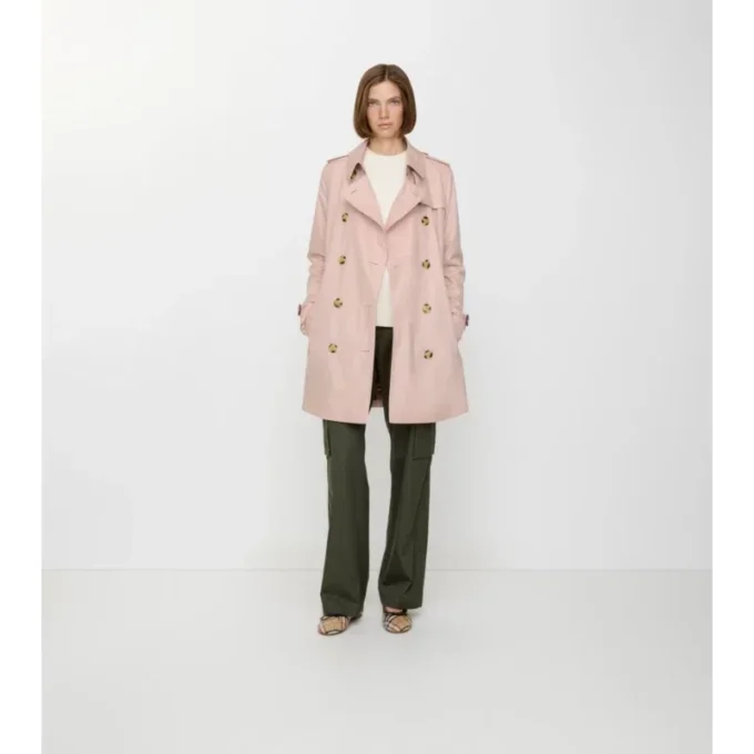 Krótki Kensington Trench Coat z Tropical Gabardine Krótki Kensington Trench Coat z Tropical Gabardine
