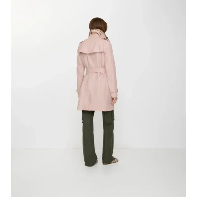 Krótki Kensington Trench Coat z Tropical Gabardine Krótki Kensington Trench Coat z Tropical Gabardine