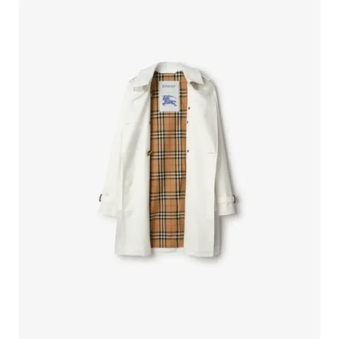 Krótki Kensington Trench Coat z Tropical Gabardine Krótki Kensington Trench Coat z Tropical Gabardine