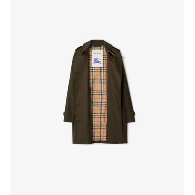 Krótki Kensington Trench Coat z Tropical Gabardine Krótki Kensington Trench Coat z Tropical Gabardine