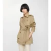 Krótki, lekki bawełniany Belgravia Trench Coat 