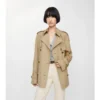 Krótki, lekki bawełniany Belgravia Trench Coat 