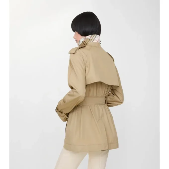 Krótki, lekki bawełniany Belgravia Trench Coat 