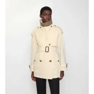 Krótki, lekki Trench Coat Fitzrovia z bawełny