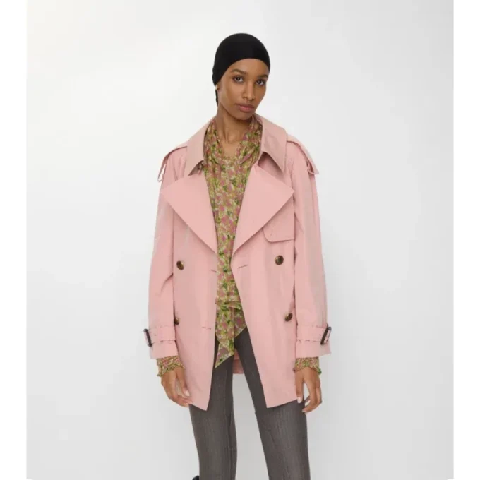Krótki, lekki Trench Coat Fitzrovia z bawełny Krótki, lekki Trench Coat Fitzrovia z bawełny