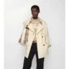Krótki, lekki Trench Coat Fitzrovia z bawełny