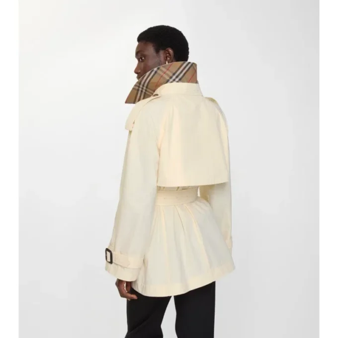 Krótki, lekki Trench Coat Fitzrovia z bawełny