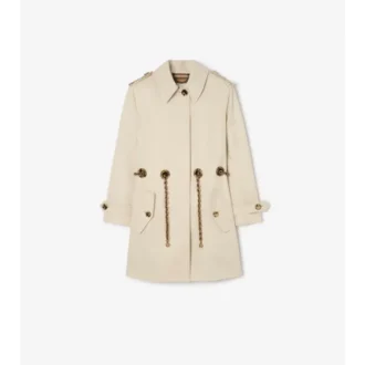 Krótki płaszcz Car Coat Stonehaven z gabardyny